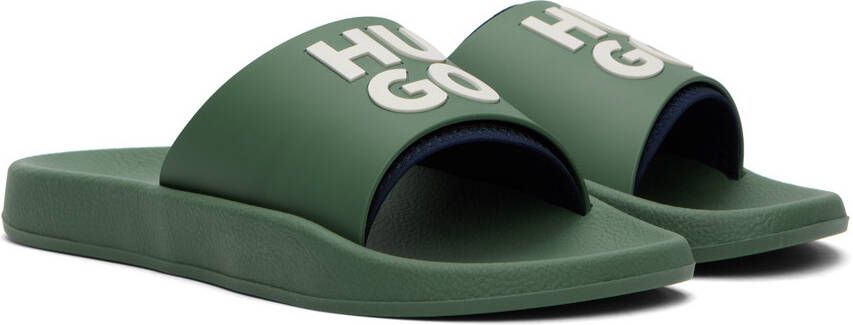 Hugo Green Stacked Sandals