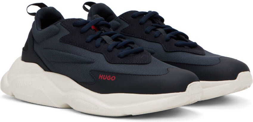 Hugo Navy Logo Sneakers