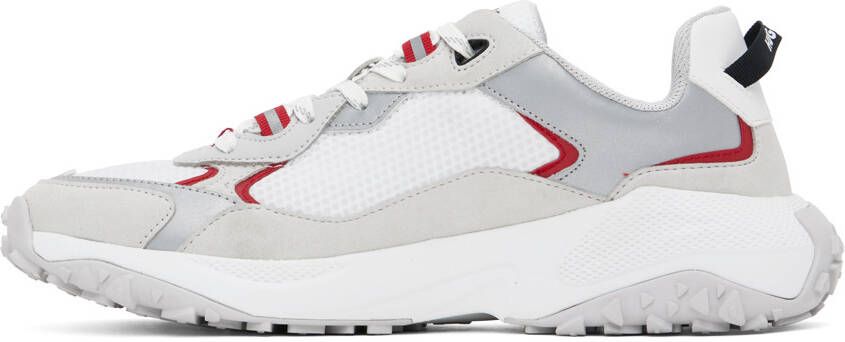 Hugo White Paneled Sneakers