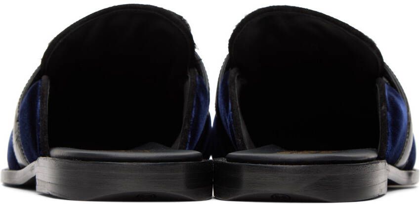 Human Recreational Services Black & Navy Palazzo Mules