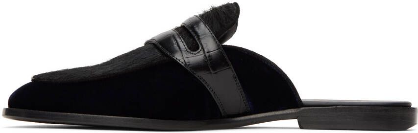 Human Recreational Services Black & Navy Palazzo Mules