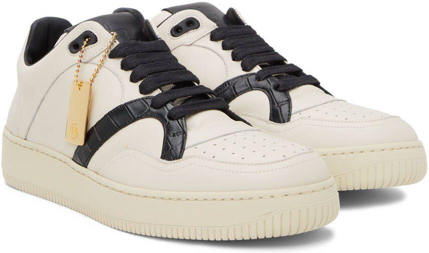 Human Recreational Services Off-White & Black Mongoose Low Sneakers