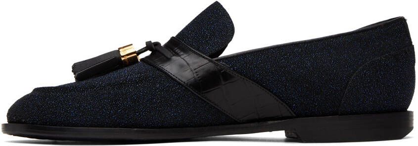 Human Recreational Services SSENSE Exclusive Navy Del Rey Loafers