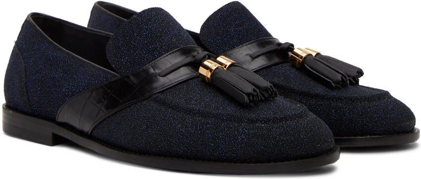 Human Recreational Services SSENSE Exclusive Navy Del Rey Loafers