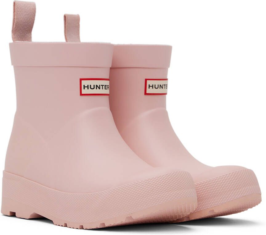 Hunter Kids Pink Play Little Kids Rain Boots