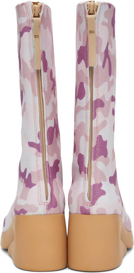 I'm Sorry by Petra Collins Pink Camper Edition Camo Boots