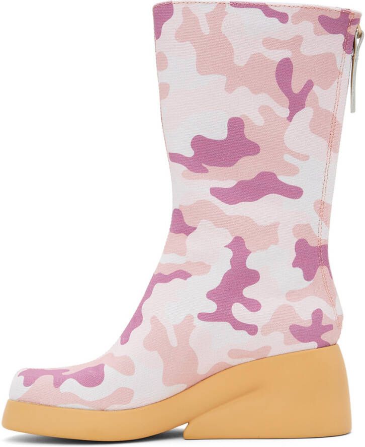 I'm Sorry by Petra Collins Pink Camper Edition Camo Boots