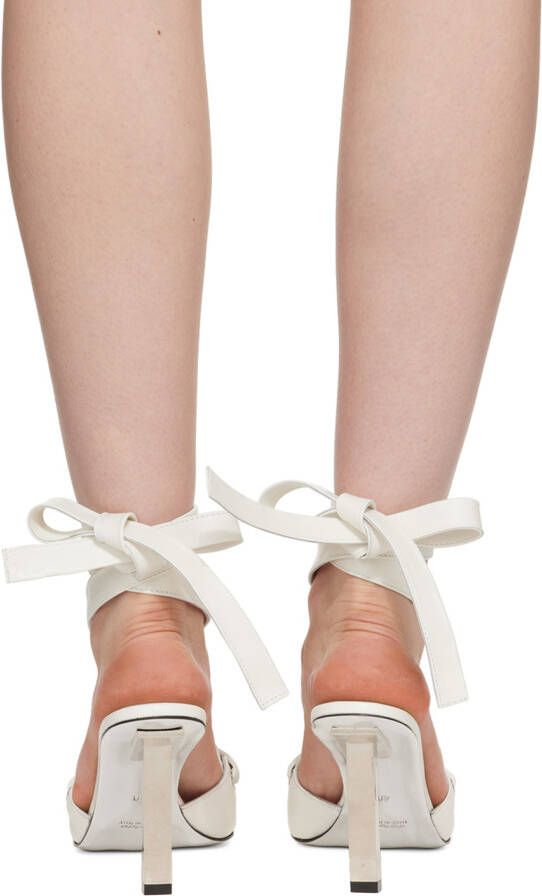 ioannes White Rococo Tie Heels