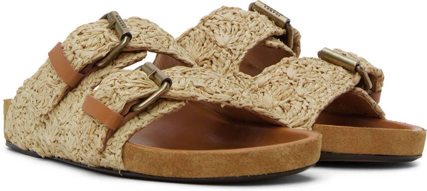 Isabel Marant Beige Lennyo Flat Sandals