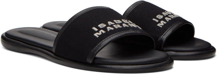 Isabel Marant Black & Navy Vikee Sandals