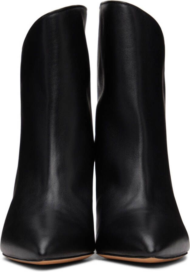Isabel Marant Black Leather Delf Boots