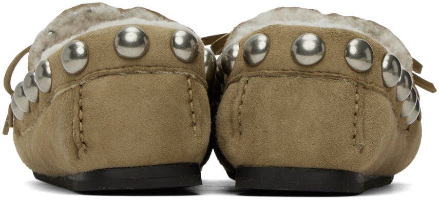 Isabel Marant Taupe Faomee Loafers