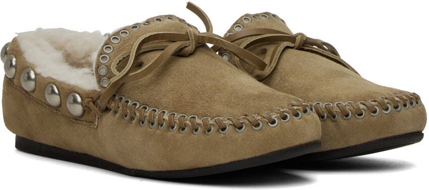 Isabel Marant Taupe Faomee Loafers