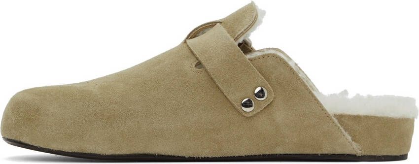 Isabel Marant Taupe Mirvihn Slippers