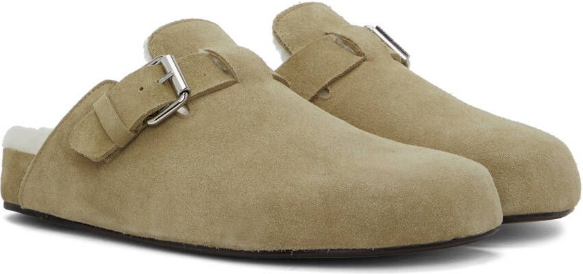 Isabel Marant Taupe Mirvihn Slippers