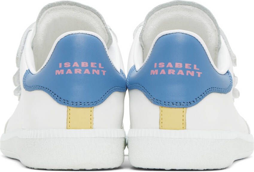 Isabel Marant White & Blue Beth Sneakers