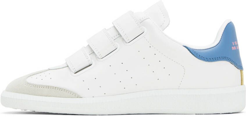 Isabel Marant White & Blue Beth Sneakers