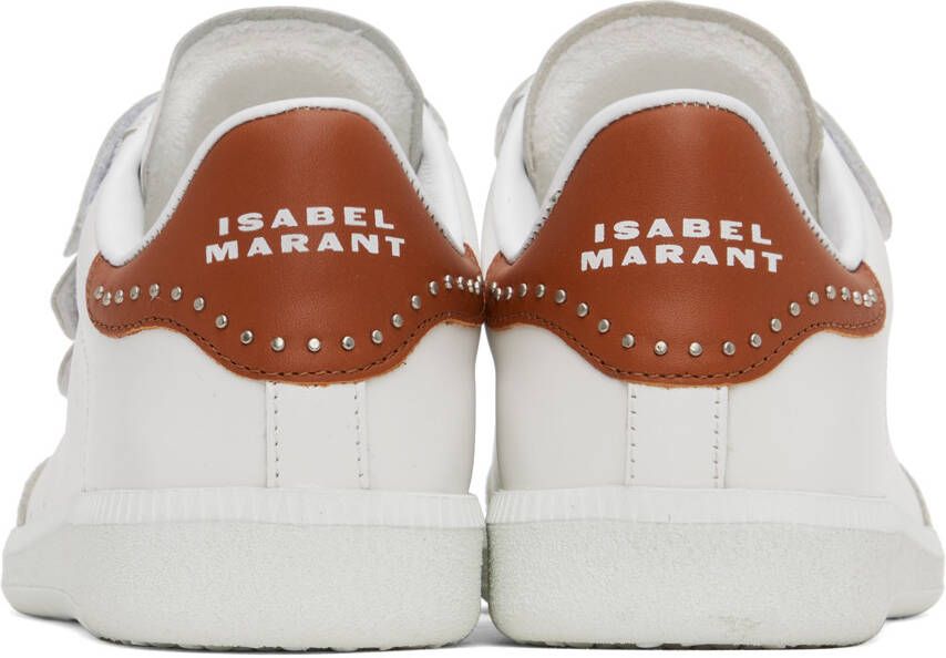 Isabel Marant White & Brown Beth Sneakers