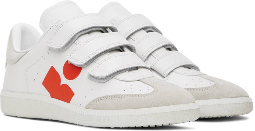 Isabel Marant White & Orange Sneakers