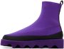 Issey Miyake Purple United Nude Edition Bounce Fit-3 Boots - Thumbnail 3