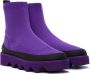 Issey Miyake Purple United Nude Edition Bounce Fit-3 Boots - Thumbnail 4