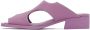 Issey Miyake Purple United Nude Edition Fin Heeled Sandals - Thumbnail 3