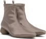 Issey Miyake Taupe United Nude Edition Carve Boots - Thumbnail 4