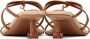 Jacquemus Brown & Pink Le Raphia 'Les Sandales Basses Pralu' Heeled Sandals - Thumbnail 2