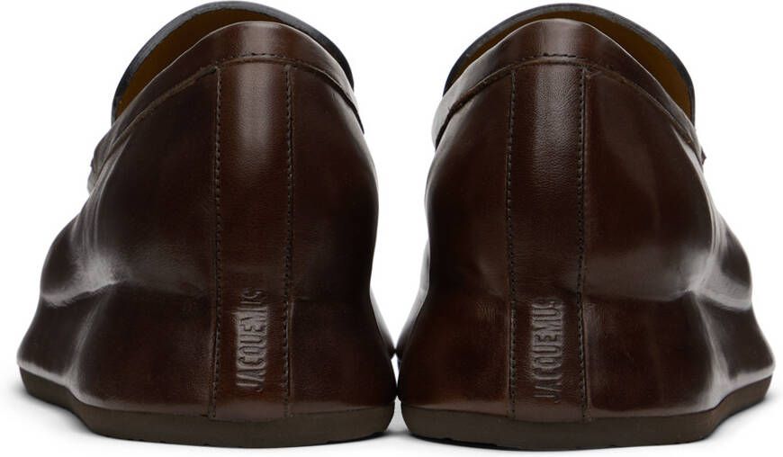 Jacquemus Brown Le Raphia 'Les Bricciola' Loafers