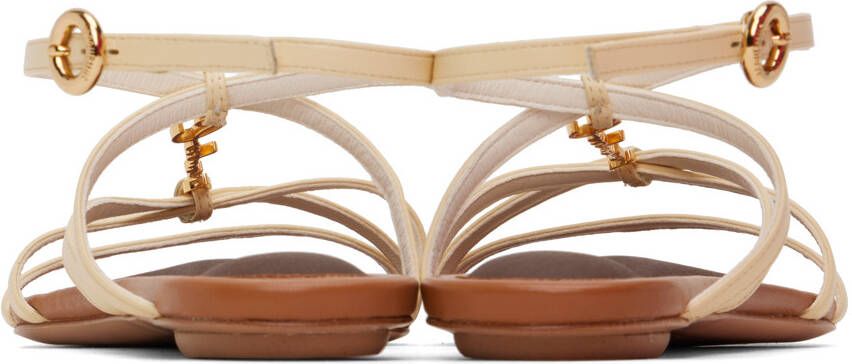 Jacquemus Off-White Le Raphia 'Les Sandales Pralu Plates' Sandals