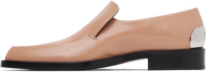 Jil Sander Beige Pointed Toe Loafers