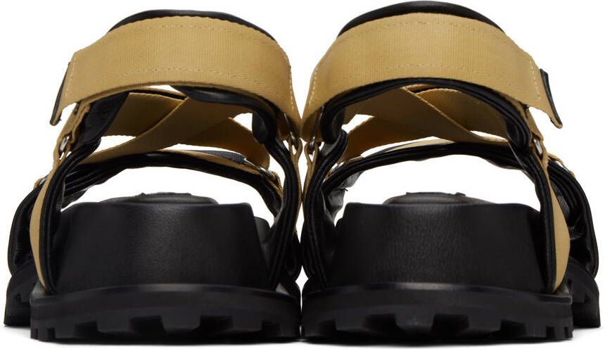 Jil Sander Beige Webbing Sandals