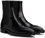 Jil Sander Black Calfskin Chelsea Boots - Thumbnail 4