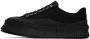 Jil Sander Black Canvas Platform Sneakers - Thumbnail 3