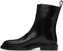 Jil Sander Black Leather Boots - Thumbnail 3