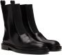 Jil Sander Black Leather Boots - Thumbnail 4