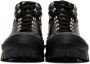 Jil Sander Black Leather Hiking Boots - Thumbnail 2