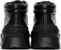 Jil Sander Black Leather Hiking Boots - Thumbnail 4