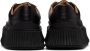 Jil Sander Black Leather Platform Sneakers - Thumbnail 4