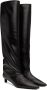 Jil Sander Black Leather Tall Boots - Thumbnail 4