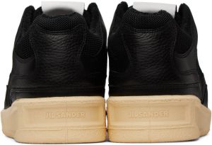 Jil Sander Black Perforated Sneakers