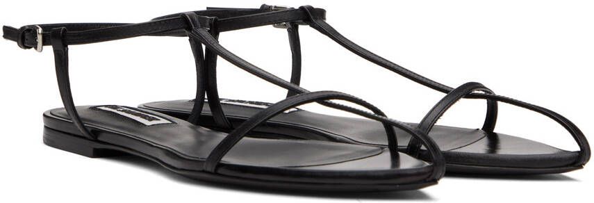 Jil Sander Black Pointed Toe Sandals