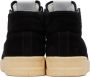 Jil Sander Black Suede High-Top Sneakers - Thumbnail 2