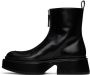 Jil Sander Black Wedge Platform Boots - Thumbnail 3