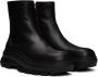 Jil Sander Black Zip Boots - Thumbnail 4