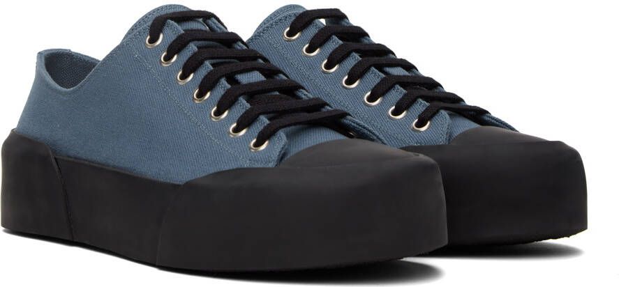 Jil Sander Blue Platform Sneakers