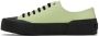 Jil Sander Green & Black Canvas Sneakers - Thumbnail 3