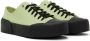 Jil Sander Green & Black Canvas Sneakers - Thumbnail 4