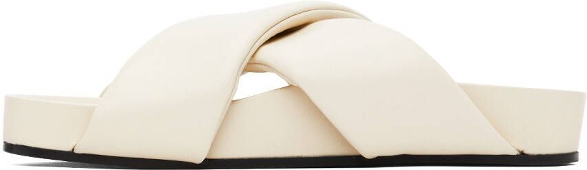 Jil Sander Off-White Criss-Cross Sandals