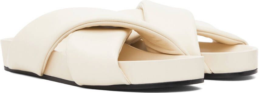 Jil Sander Off-White Criss-Cross Sandals